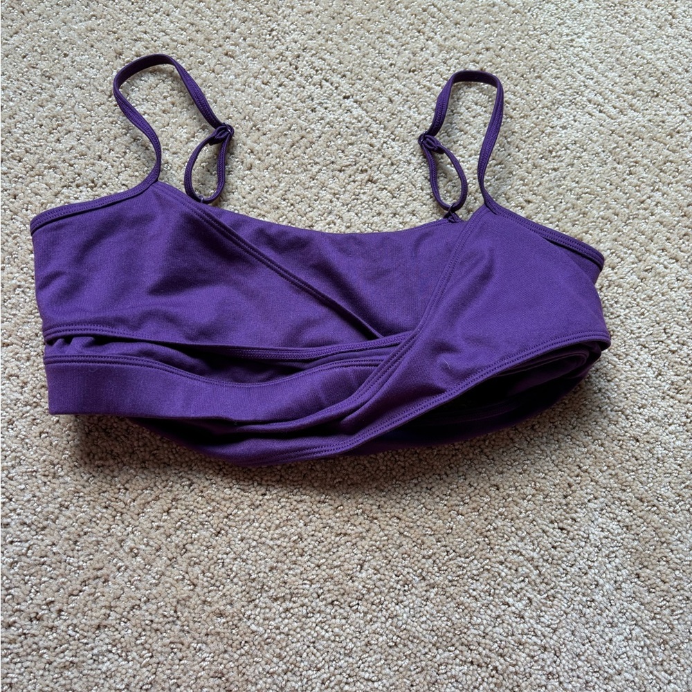 ALO Purple crisscross bra